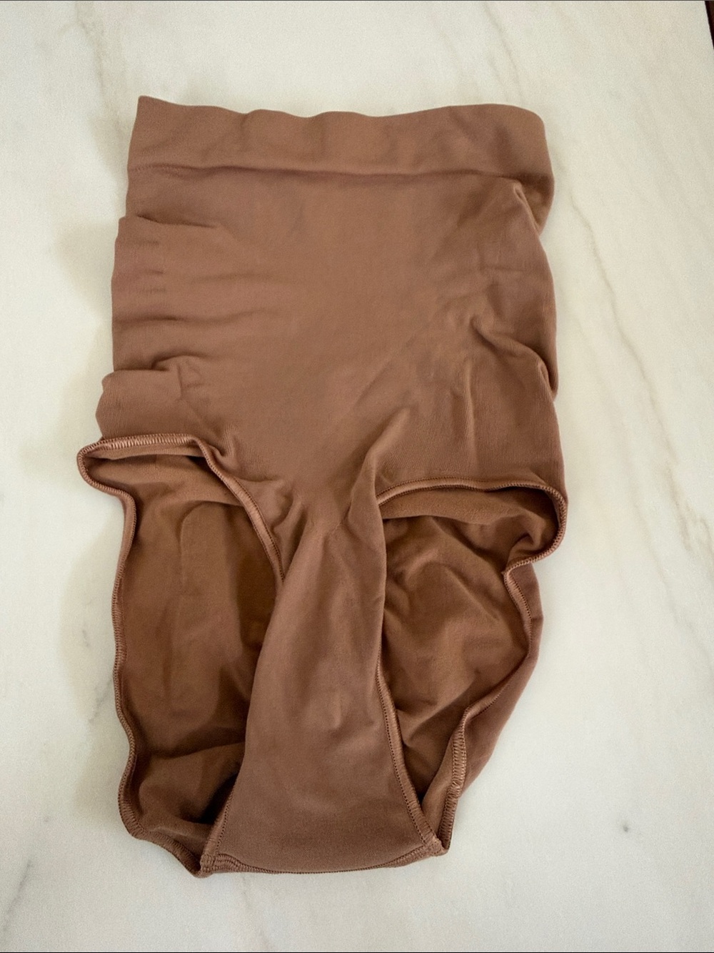 SKIMS High-Waist Sculpting Briefs — Cocoa Brown